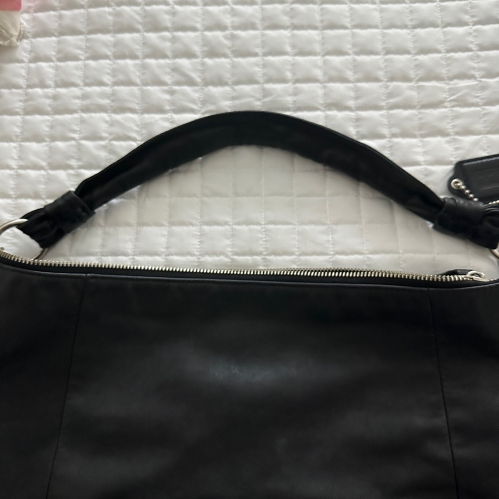 Black Leather Coach Bag - Picture 6 of 10